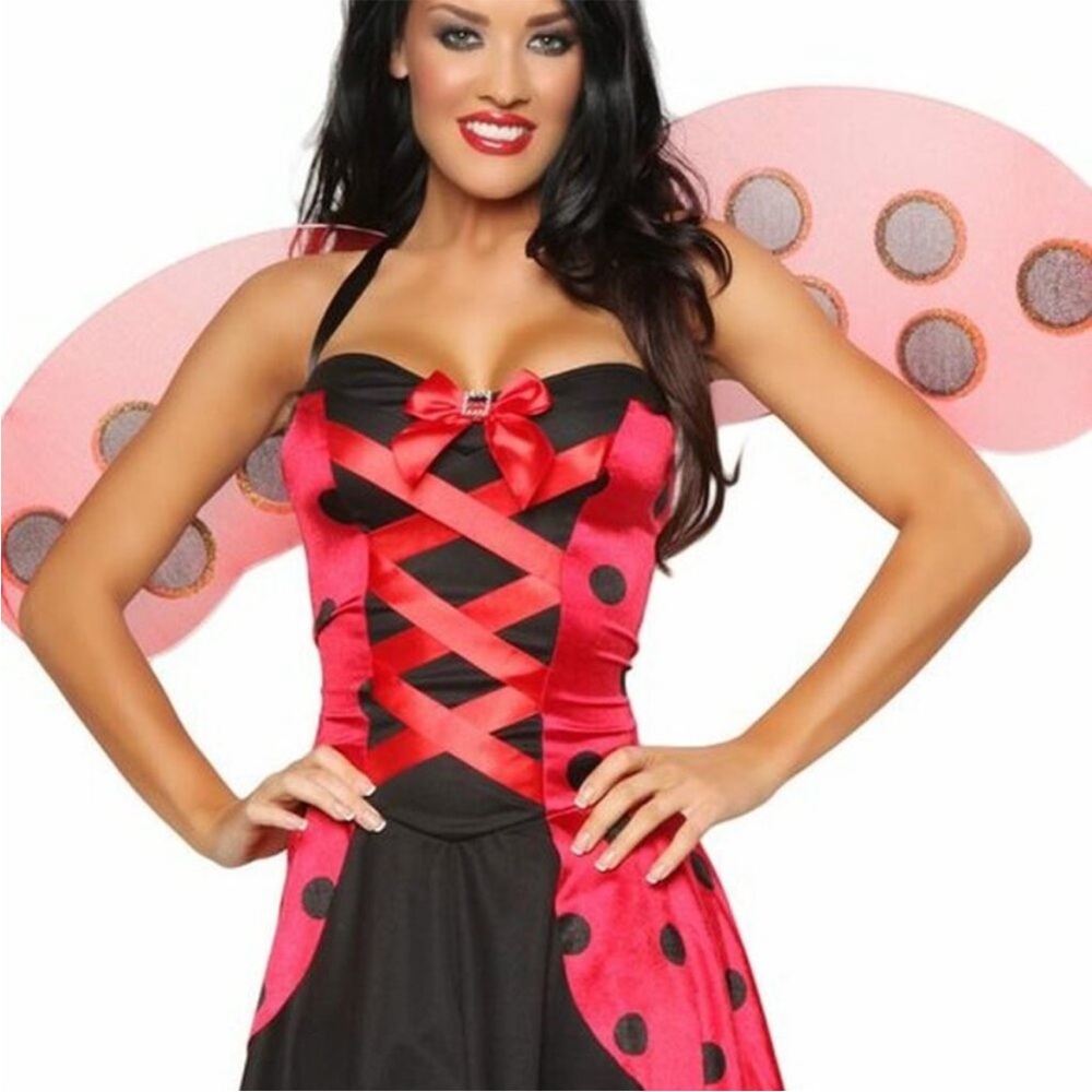 Leg Avenue Red and Black Polka Dot Costume